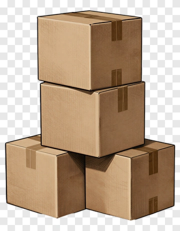 Stack Of Cardboard Boxes PNG