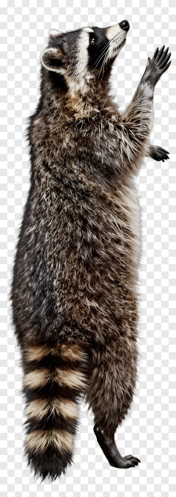 Raccoon Standing On Hind Legs PNG