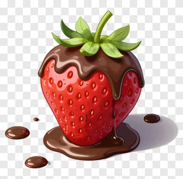 Strawberry Dipped In Chocolate PNG