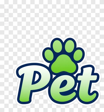 Pet Logo With Paw Print PNG