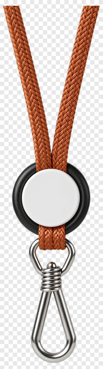 Brown Rope With Metal Clip PNG