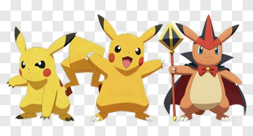 Pikachu Evolution With Charizard PNG
