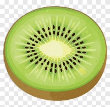 Sliced Kiwi Fruit PNG
