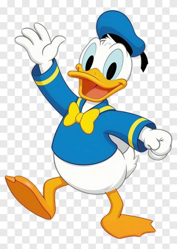 Donald Duck Waving PNG