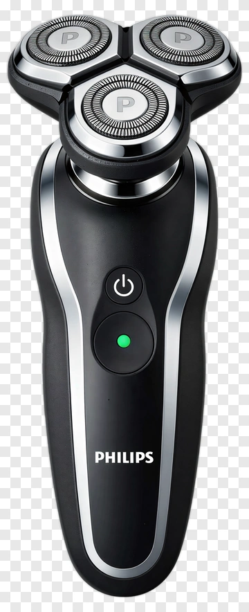 Philips Electric Shaver With Three Blades PNG