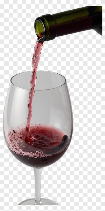 Red Wine Pouring Into A Glass PNG