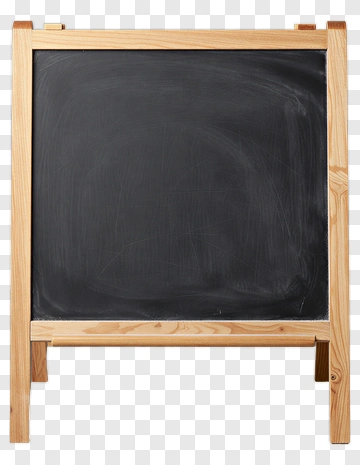 Wooden Chalkboard Stand PNG