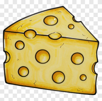 Cartoon Cheese Slice PNG