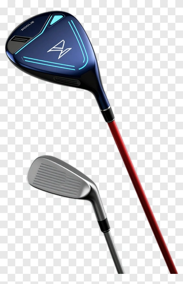 Golf Club Set With Driver And Iron PNG