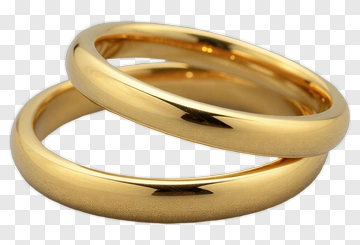 Gold Wedding Rings PNG