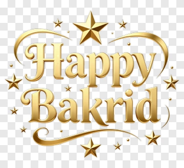 Happy Bakrid Greeting Card Design PNG