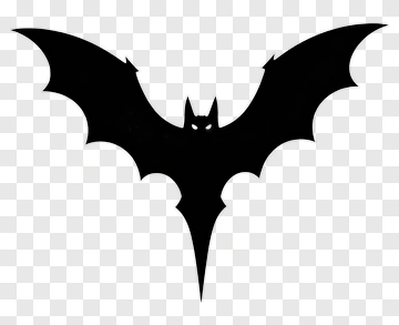 Black Bat Silhouette PNG