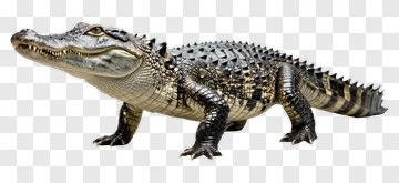 Realistic Alligator Standing On Land PNG