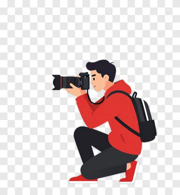 Photographer Taking A Picture PNG
