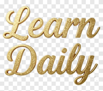 Learn Daily Text Design PNG