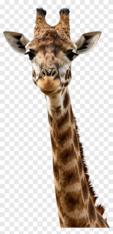 Giraffe Portrait PNG