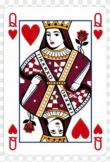Queen Of Hearts Playing Card PNG