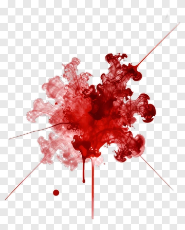 Red Ink Splash PNG
