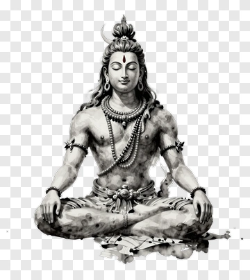 Meditating Figure Of Shiva PNG