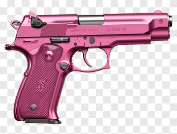 Pink Handgun PNG