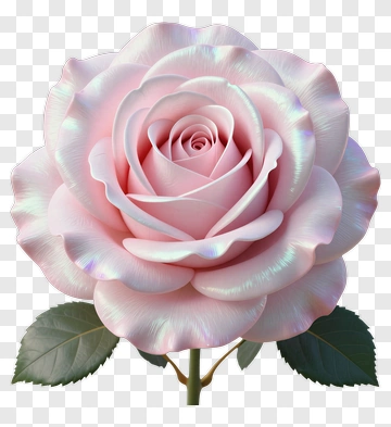 3D Pink Rose PNG