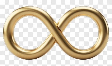 Gold Infinity Symbol PNG
