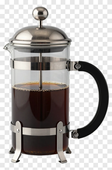 French Press Coffee Maker PNG