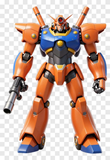 3D Robot With Gun PNG