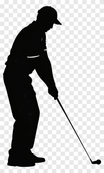Golfer Preparing To Swing Club PNG