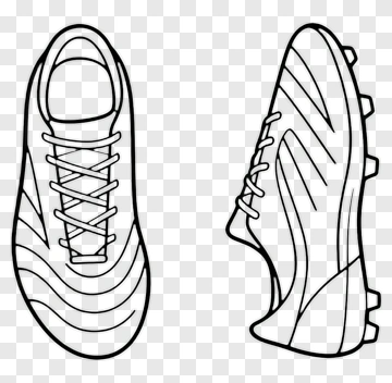 Soccer Cleats Outline PNG