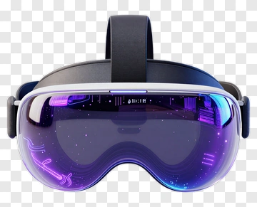 Futuristic Virtual Reality Headset PNG