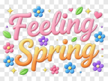 Feeling Spring PNG