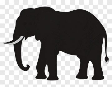 Silhouette Elephant PNG