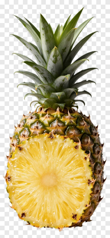 Pineapple Cut In Half PNG
