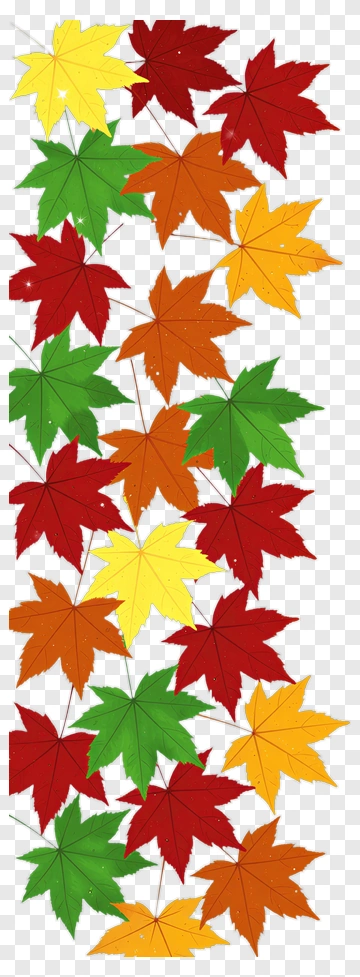 Colorful Autumn Leaves PNG