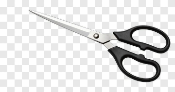 Scissors With Black Handles PNG
