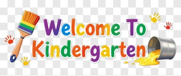 Welcome To Kindergarten Sign PNG