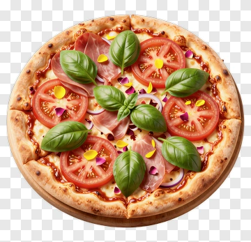 Delicious Pizza With Fresh Ingredients PNG