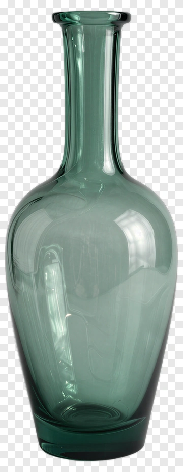 Green Glass Vase PNG