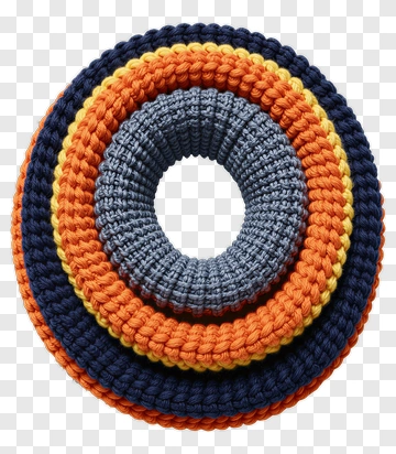 Colorful Crochet Ring PNG