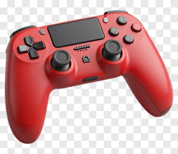 Red Gaming Controller PNG