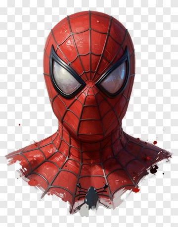 Spider-Man Character Bust PNG