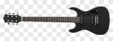 Black Electric Guitar PNG