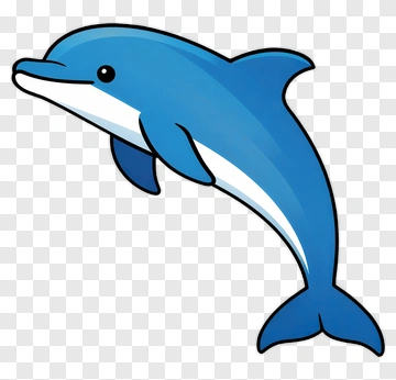 Cartoon Dolphin PNG