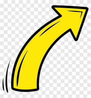 Yellow Arrow Pointing Upward PNG