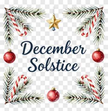 December Solstice Decoration PNG
