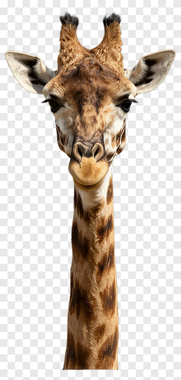 Giraffe Portrait PNG