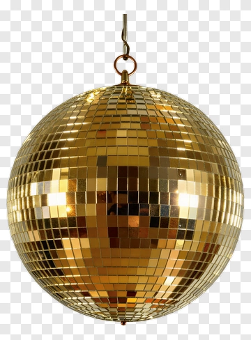 Gold Disco Ball PNG
