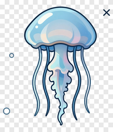 Cartoon Jellyfish PNG