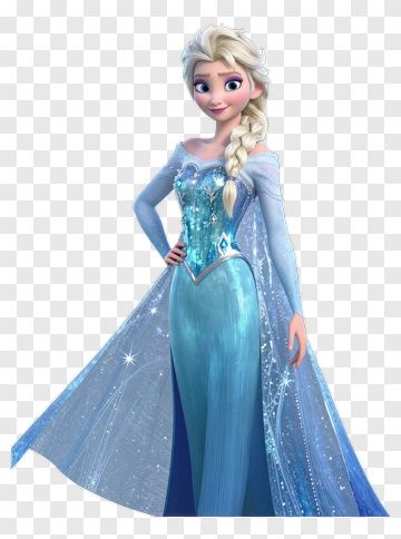 Frozen Character Elsa In A Sparkling Dress PNG
